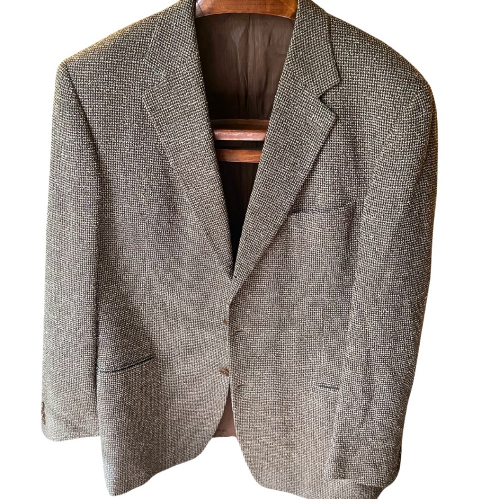 Men's Ermenegildo Zegna Soft Casual Blazer - Brown & Tan Melange, 40-42R